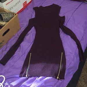 Maroon sweater dress/shirt